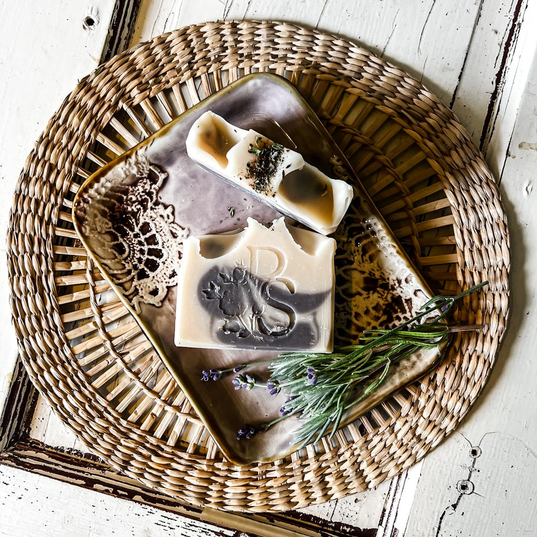 Lavender Milk Soap with Goat Milk with Vetiver and Thyme