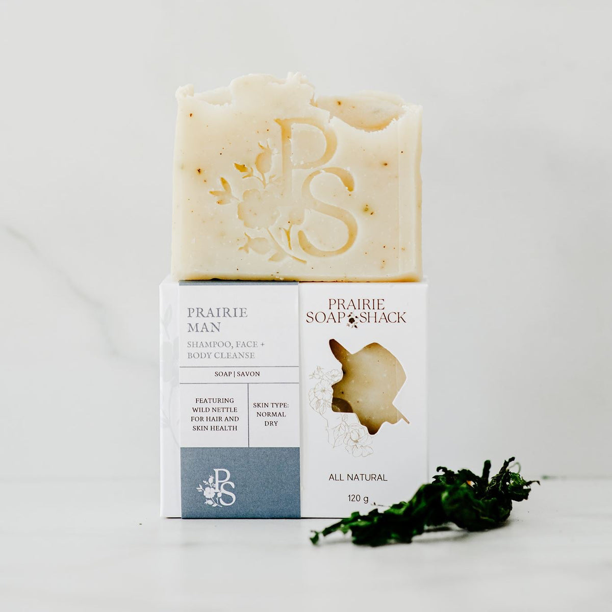Prairie Man Bar – 3-in-1 Clean with Cedar & Nettle