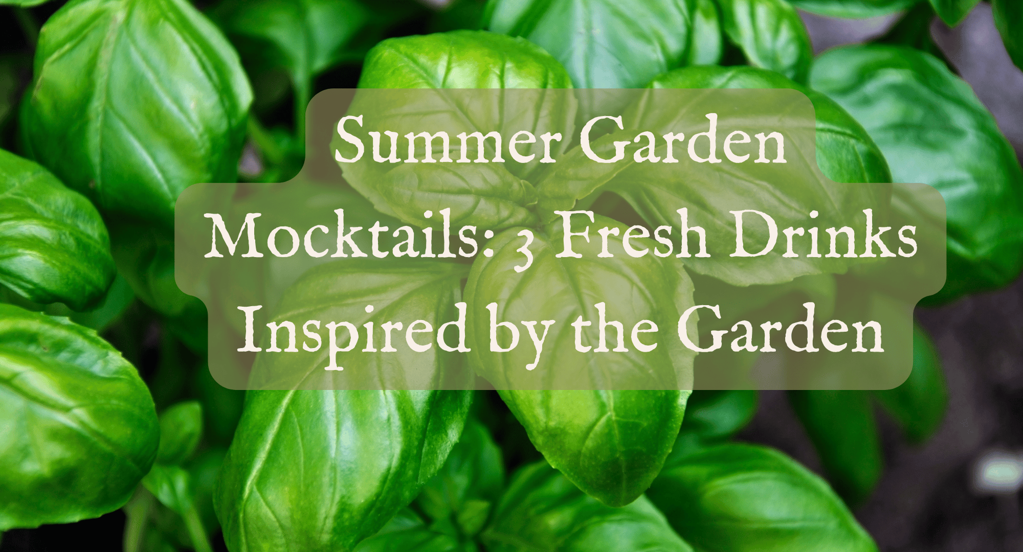 Summer Garden Mocktails: 3 Fresh Drinks Inspired by the Garden