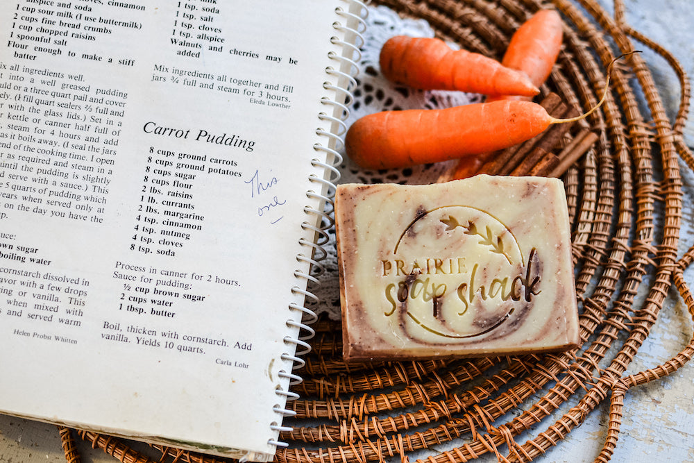 Carrot Pudding Soap Inspired by our Family Tradition