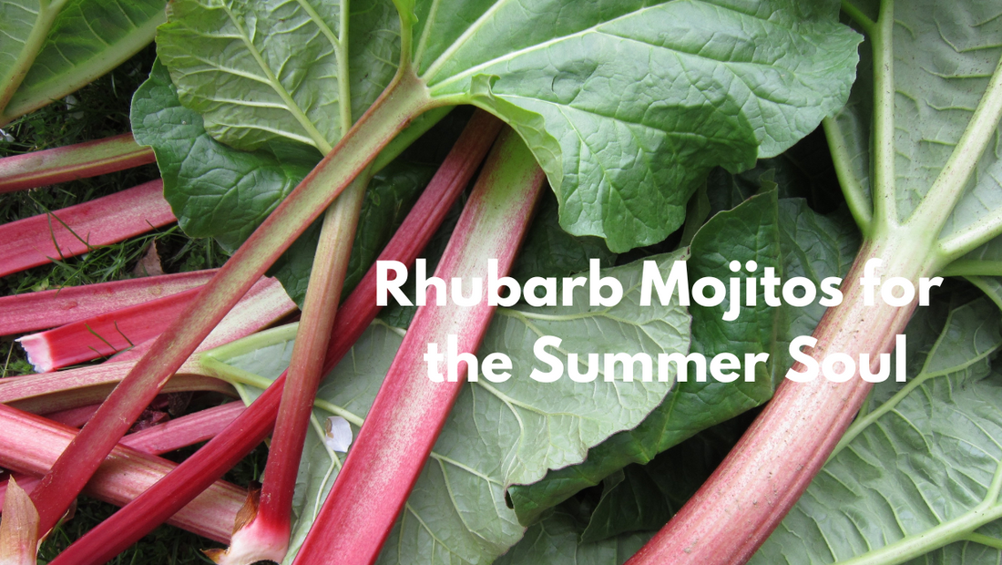 Rhubarb Mojitos for the Summer Soul!