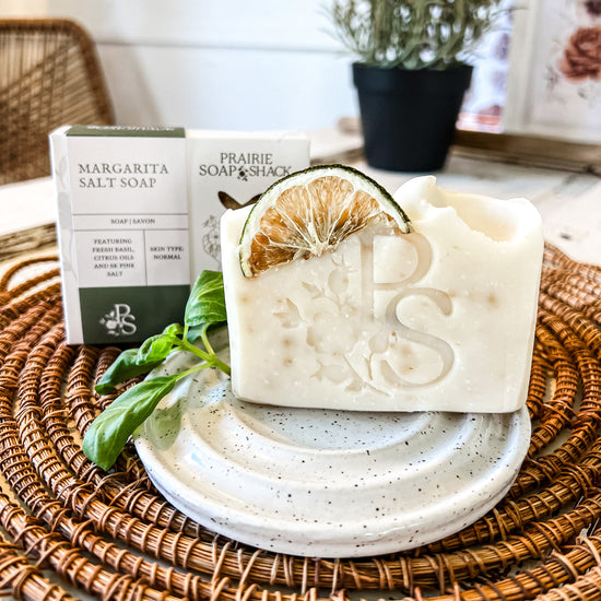 Margarita Salt Soap with Basil and Lime - Available 06/07