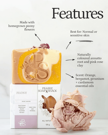 Peony Soap with Geranium, Bergamot &amp; Orange