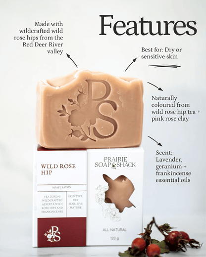 Wild Rose Hip Soap with Rose Clay and Rose Hip Seed Oil
