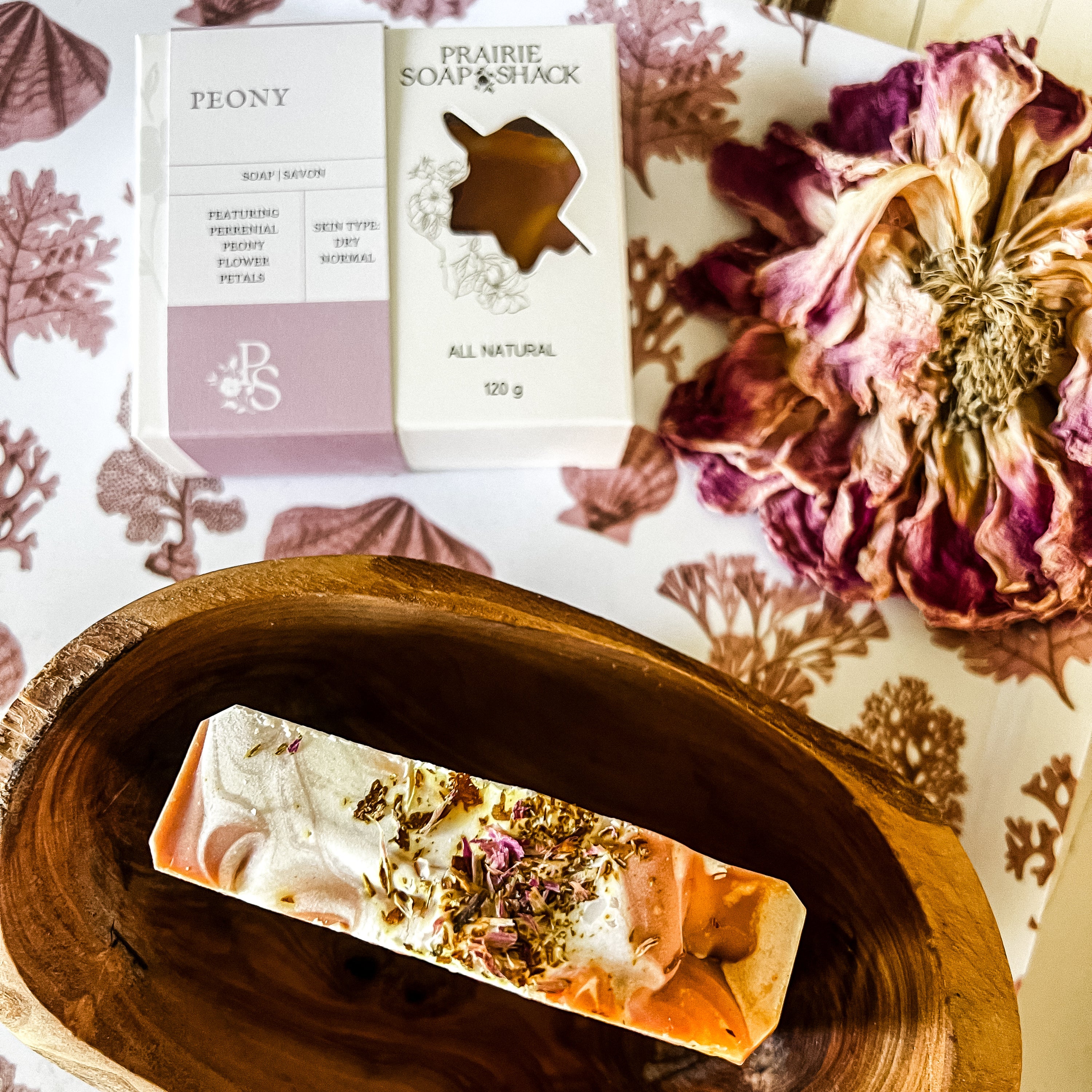 Peony Soap with Geranium, Bergamot &amp; Orange