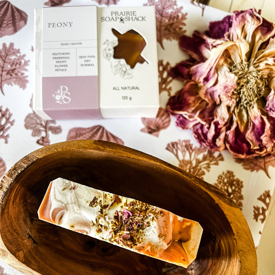Peony Soap with Geranium, Bergamot & Orange- Available 06/07