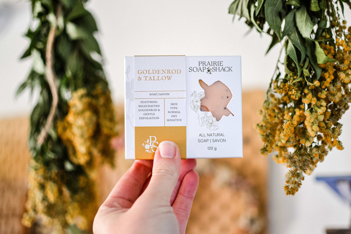 Goldenrod &amp; Tallow Soap with Lemongrass, Lemon and Lavender