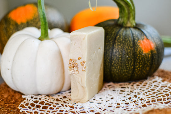Pumpkin Oatmeal Soap with Cinnamon, Nutmeg & Cloves
