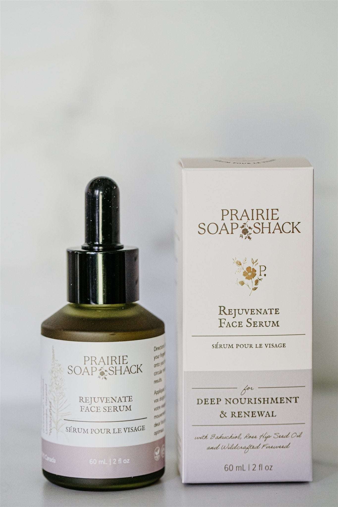 Rejuvenate Face Serum – With Fireweed, Bakuchiol & Rosehip Seed Oil