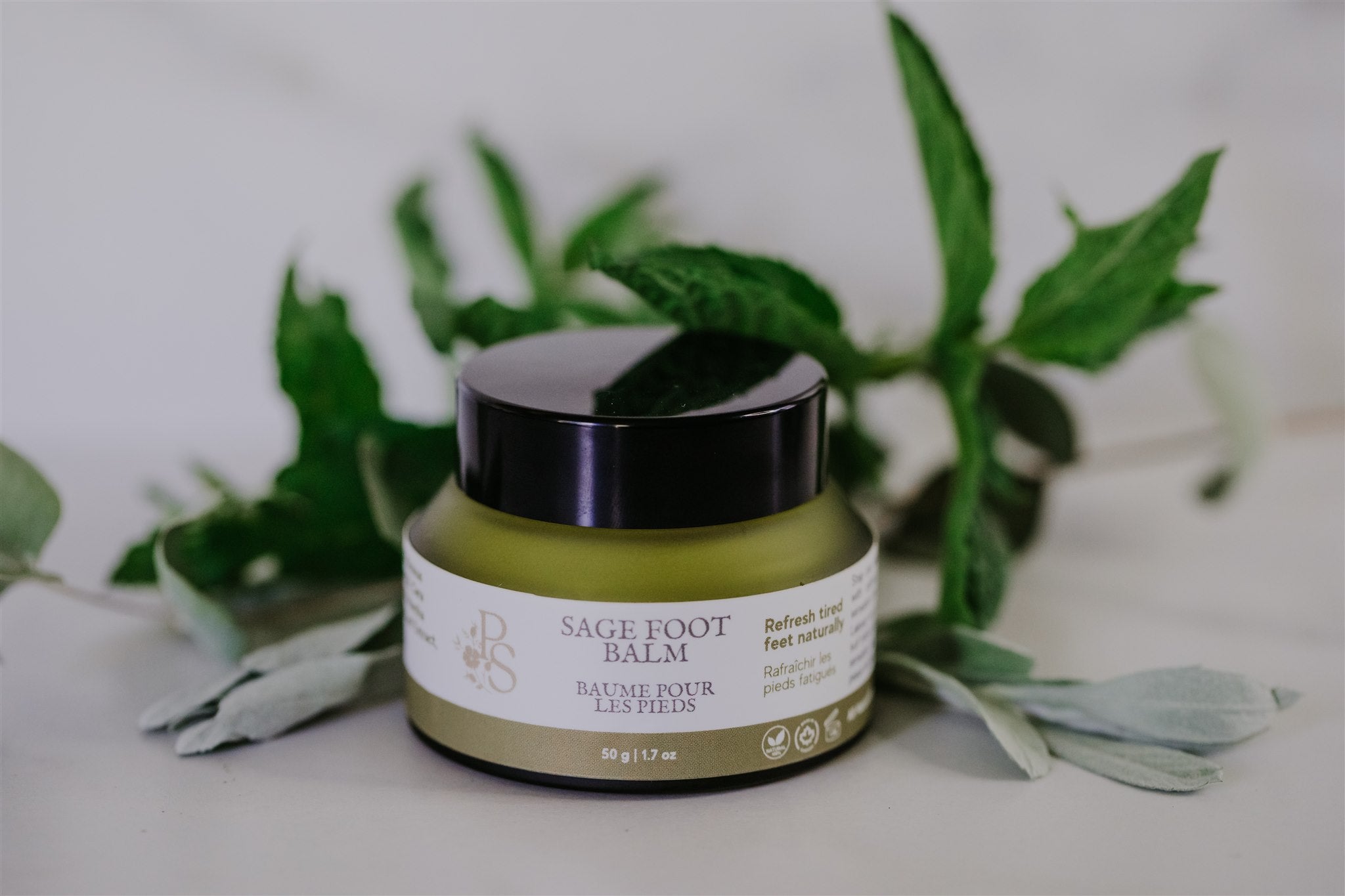 Sage Foot Balm with Tallow &amp; Wildcrafted Sage