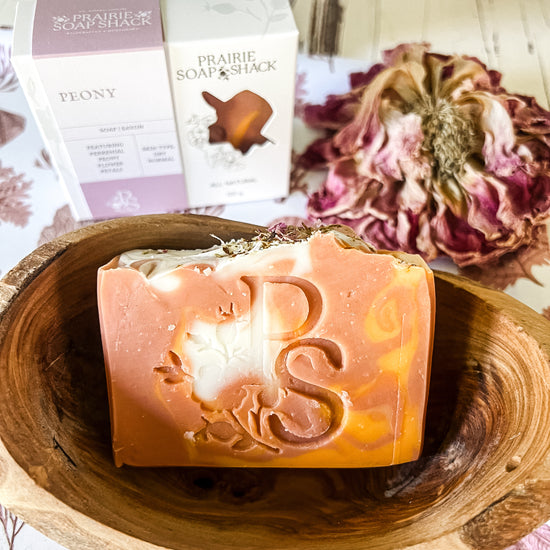 Peony Soap with Geranium, Bergamot & Orange- Available 06/07