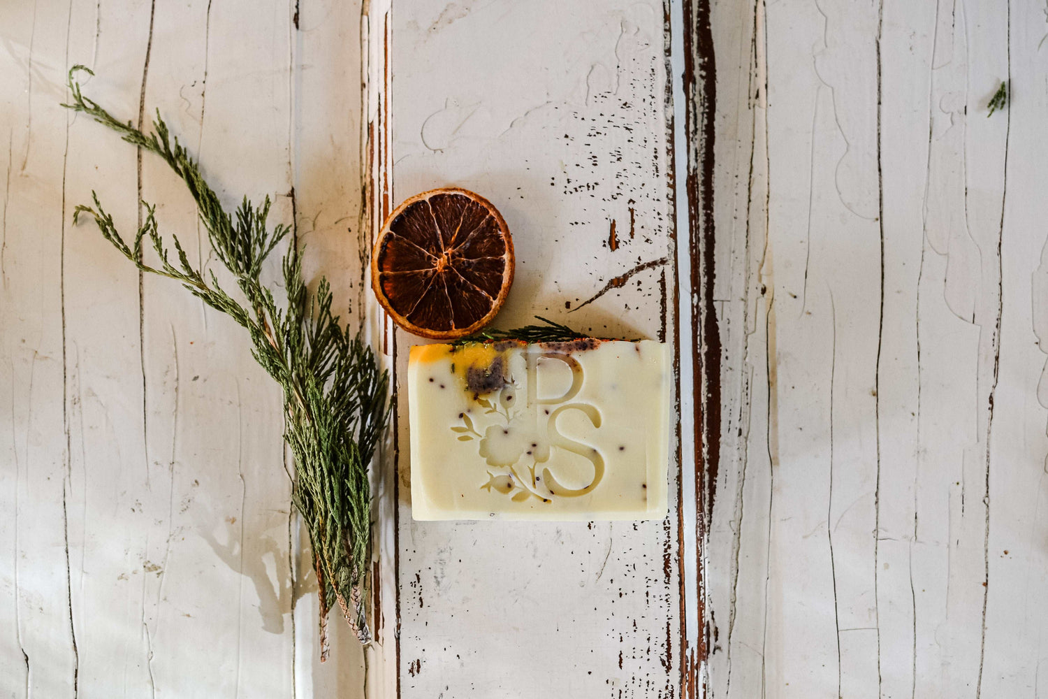 Juniper & Cranberry Soap with Orange and Cranberry Seeds