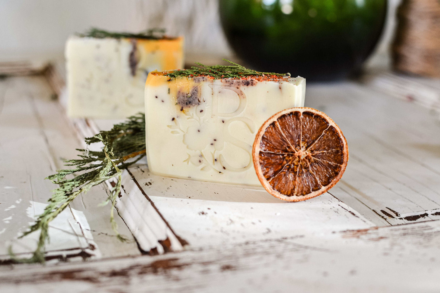 Juniper & Cranberry Soap with Orange and Cranberry Seeds