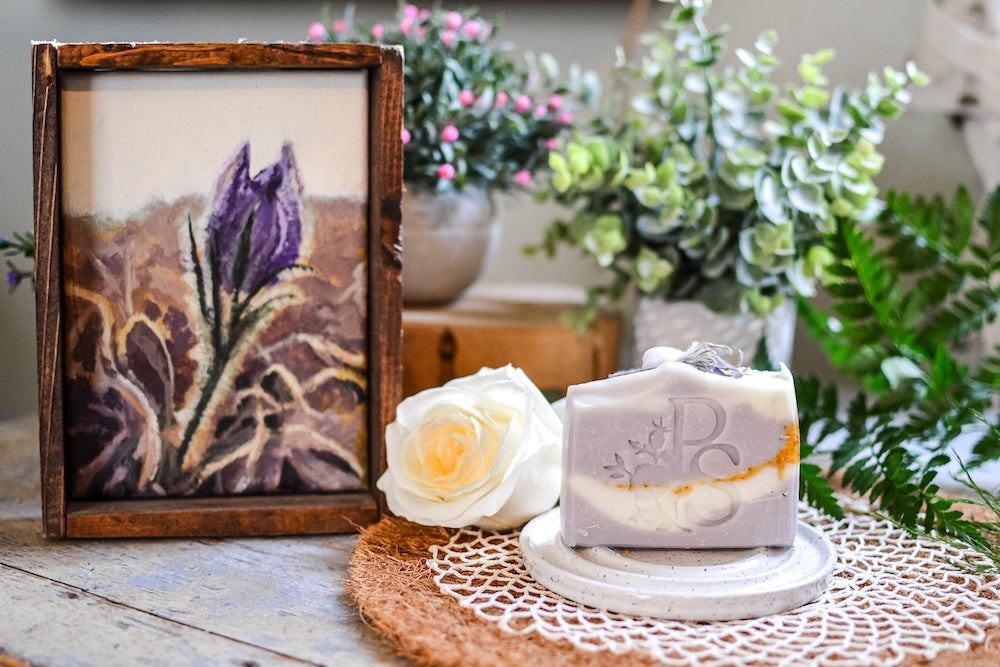 Prairie Crocus Soap with Lavender and Vetiver