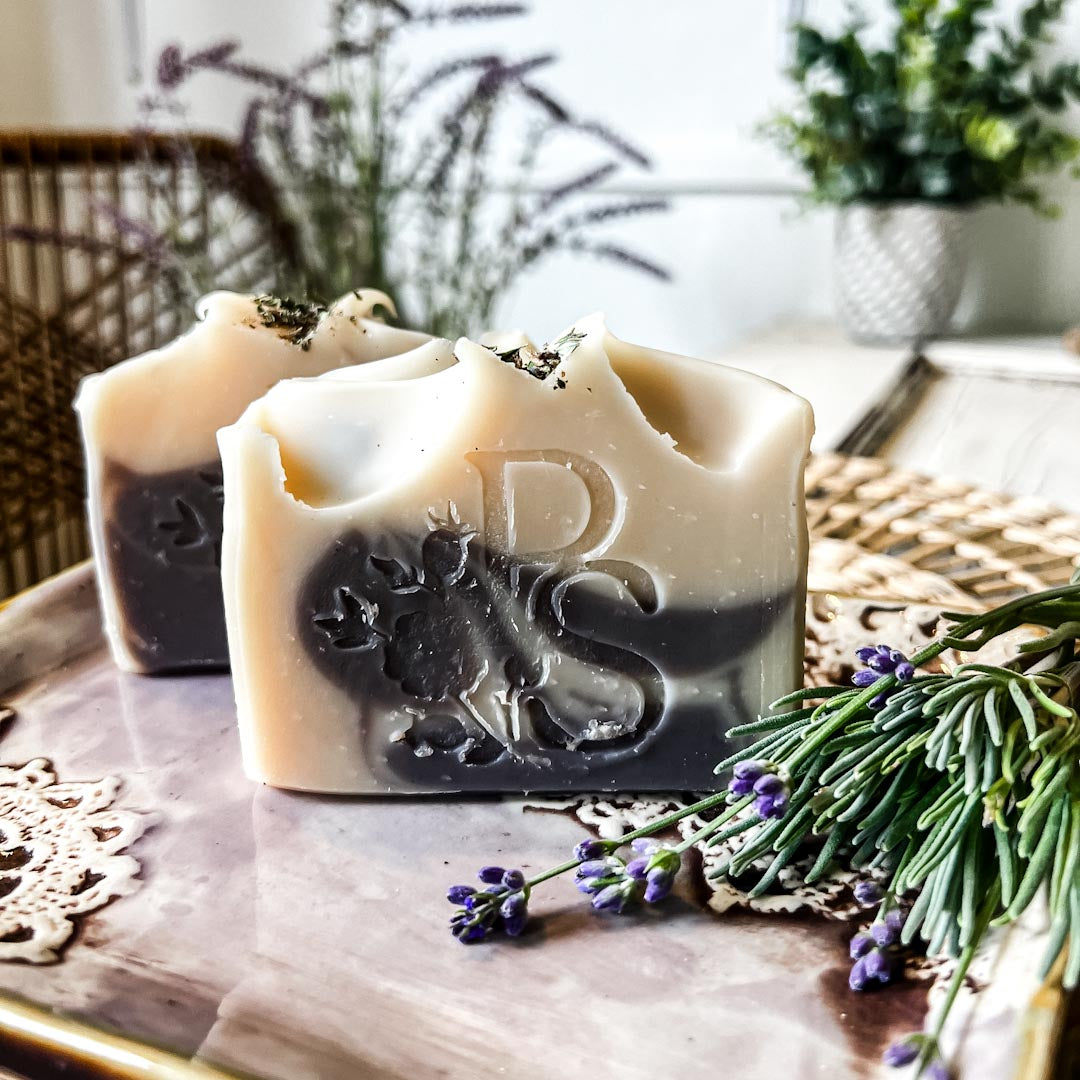 Lavender Milk Soap with Goat Milk with Vetiver and Thyme