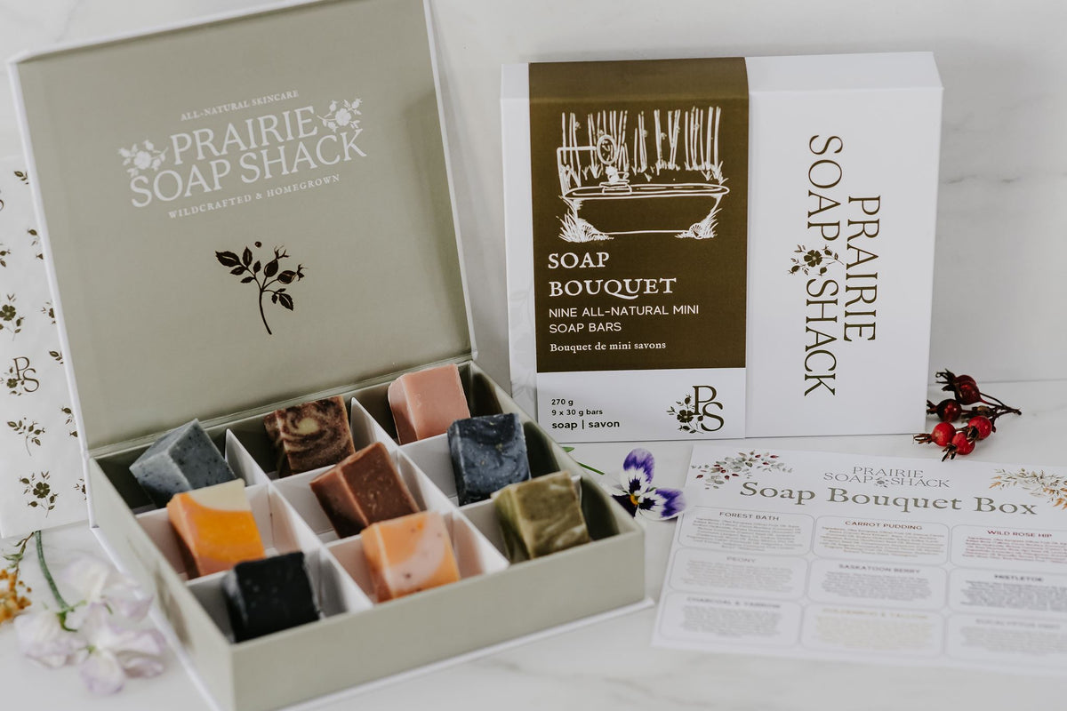 Soap Bouquet Box - Nine Mini Sampler Soaps