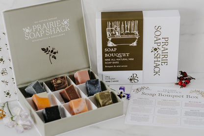 Soap Bouquet Box - Nine Mini Sampler Soaps