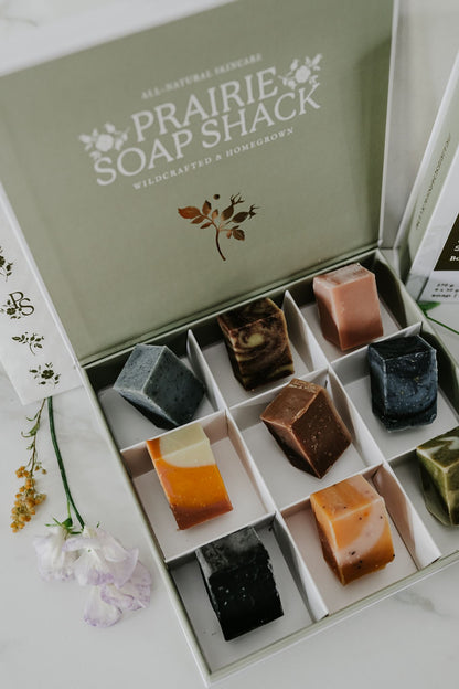 Soap Bouquet Box - Nine Mini Sampler Soaps