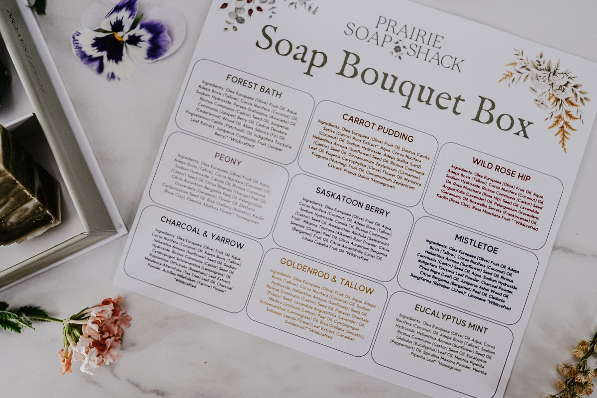 Soap Bouquet Box - Nine Mini Sampler Soaps