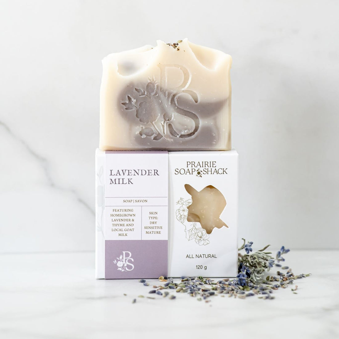 Lavender Milk Soap with Goat Milk with Vetiver and Thyme