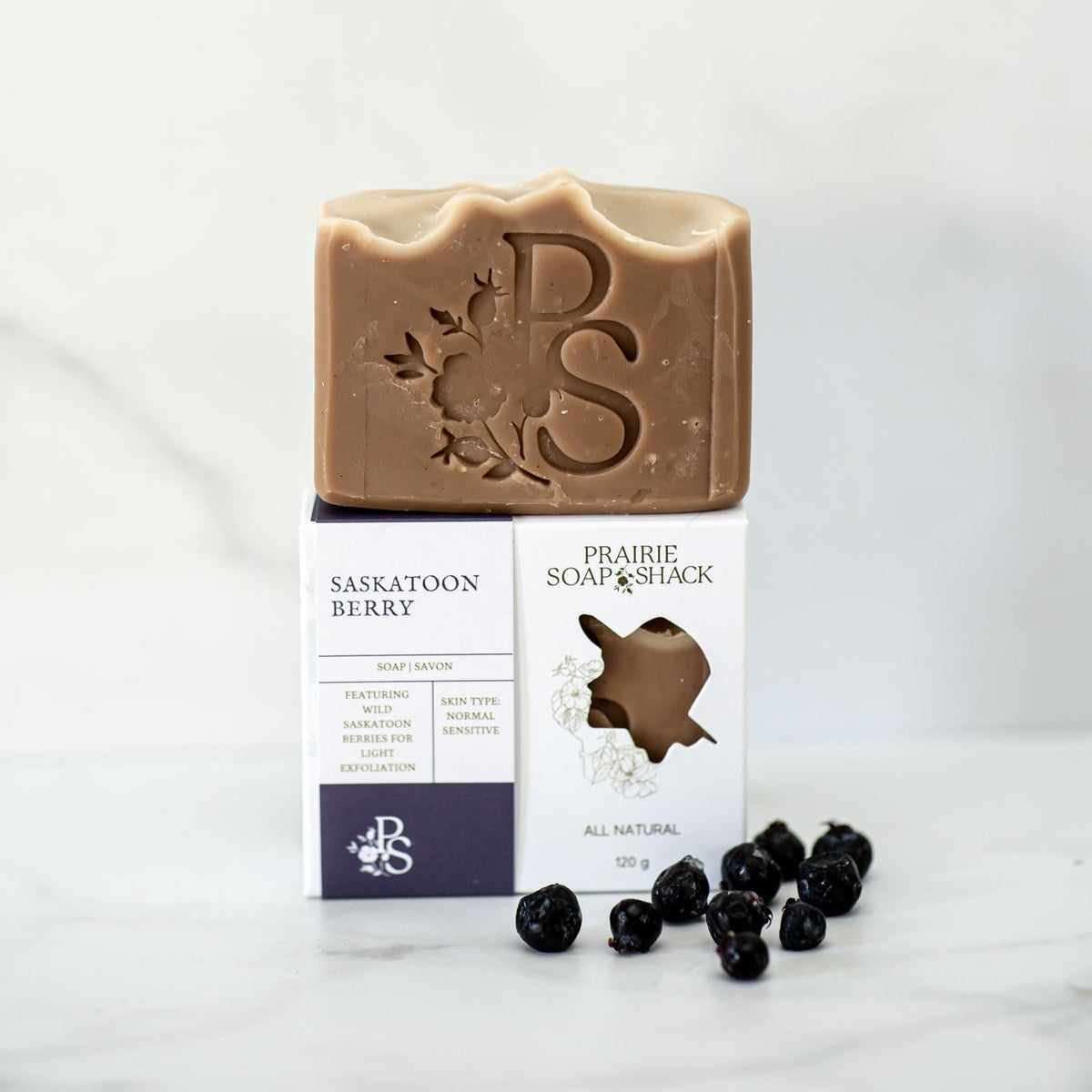 Saskatoon Berry Soap with Orange, Lime and Bergamot