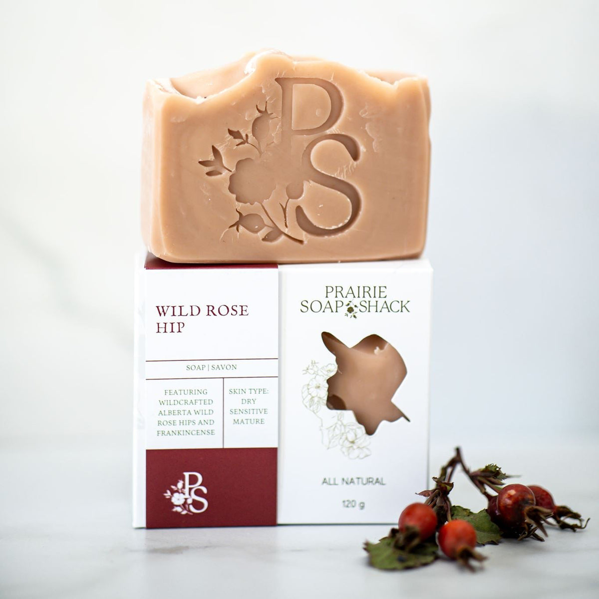 Wild Rose Hip Soap with Rose Clay and Rose Hip Seed Oil